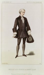 ジャコモプッチーニ（1858〜1924年）のパブによるオペラ「マノンレスコー」のデグリー役のブレッサント。デカン、パリ 作： Unbekannt Unbekannt